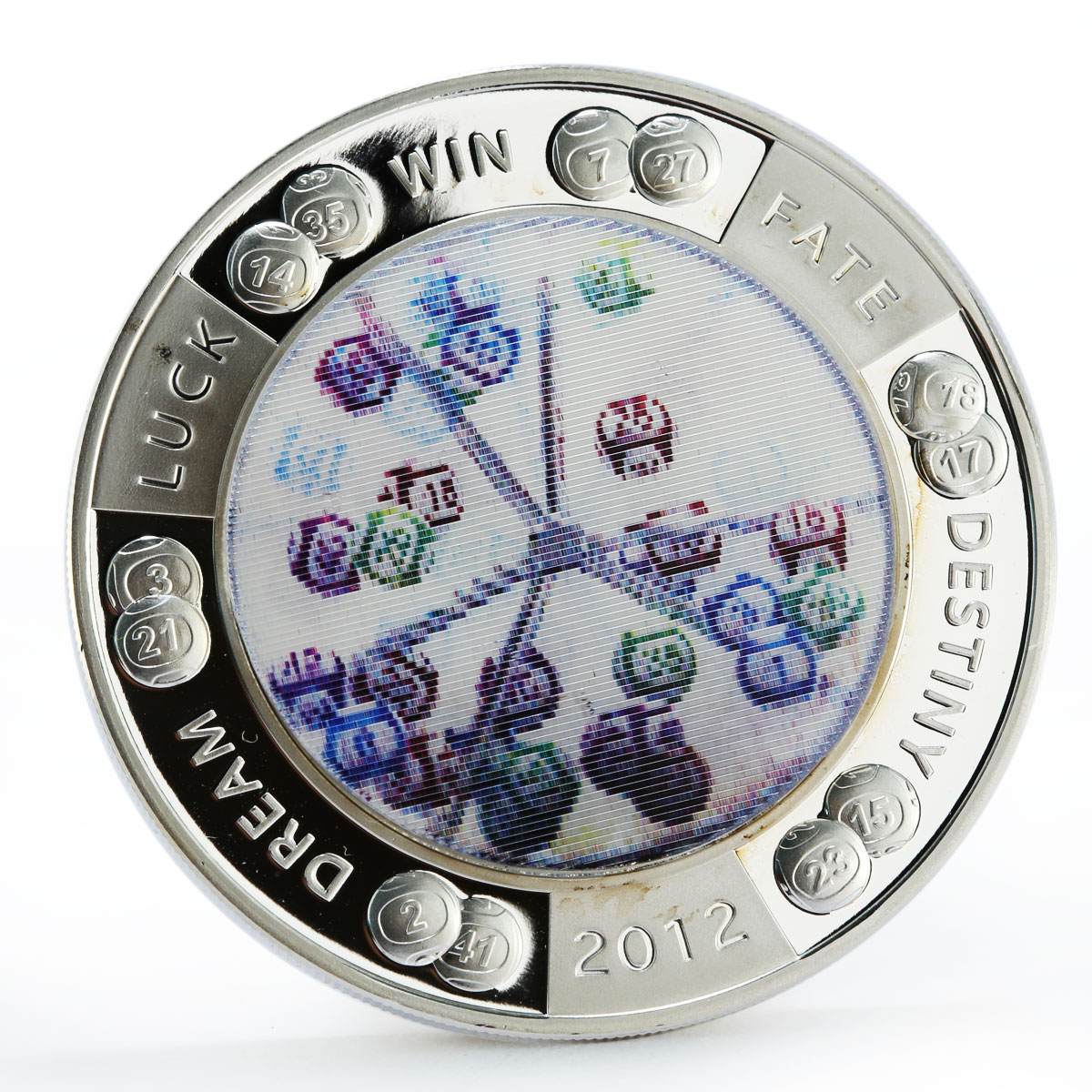 Niue 2 dollars Fortune Dream Luck Fate Destiny silver coin 2012