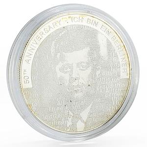 Samoa 10 dollar John Kennedy Ich Bin Ein Berliner Speech silver coin 2013
