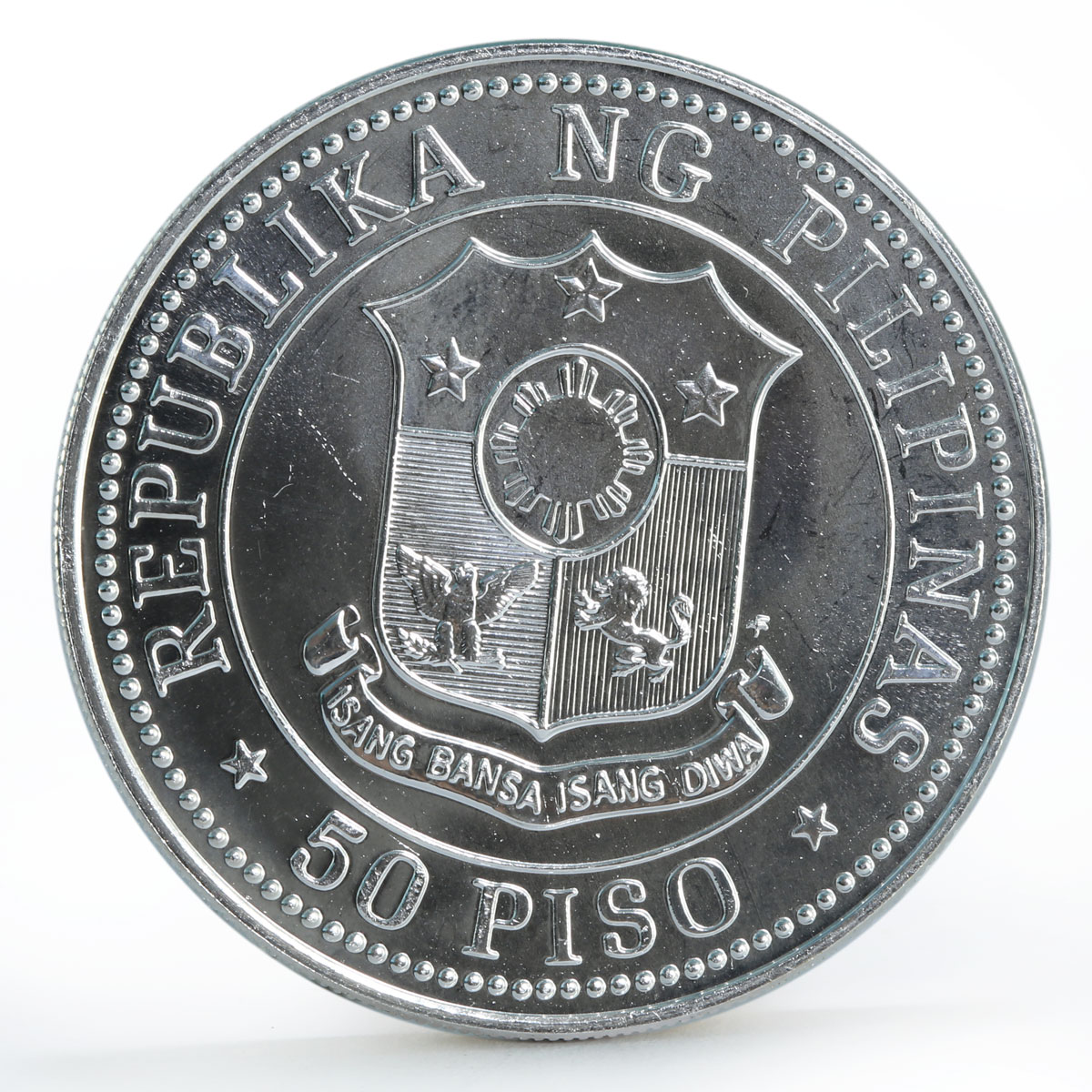 Philippines 50 piso International Year of the Child silver coin 1979