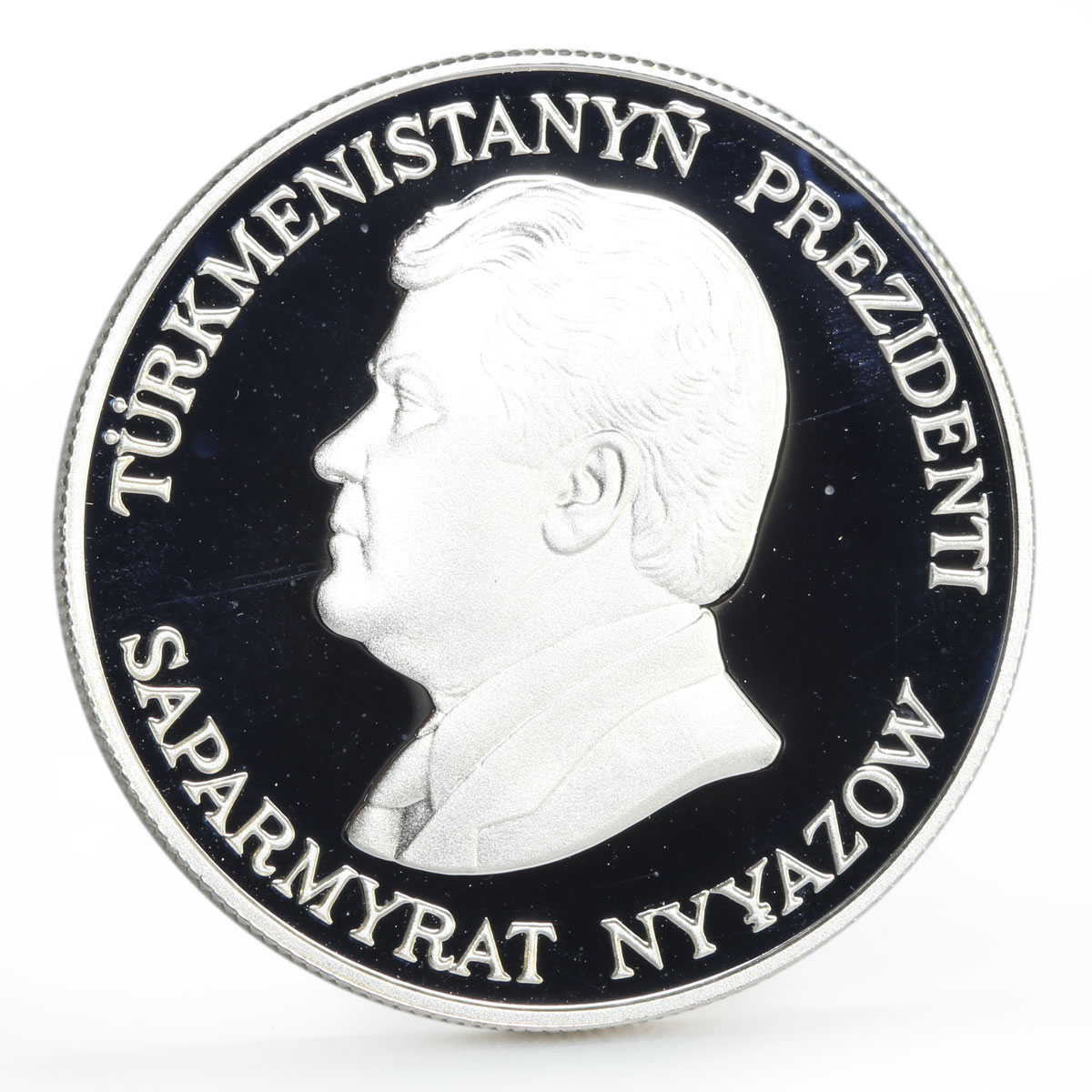 Turkmenistan 500 manat Red Book Caspian Snowcock Bird silver coin 1996