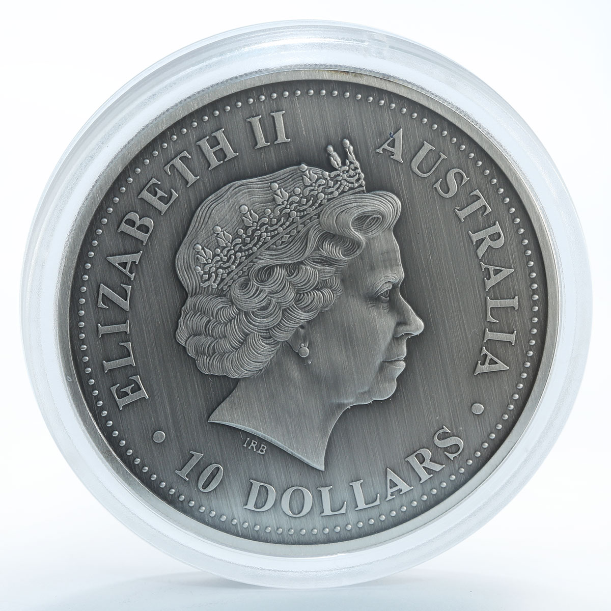 Australia 10 dollars Kookaburra Evolution of Time silver proof coin 2002