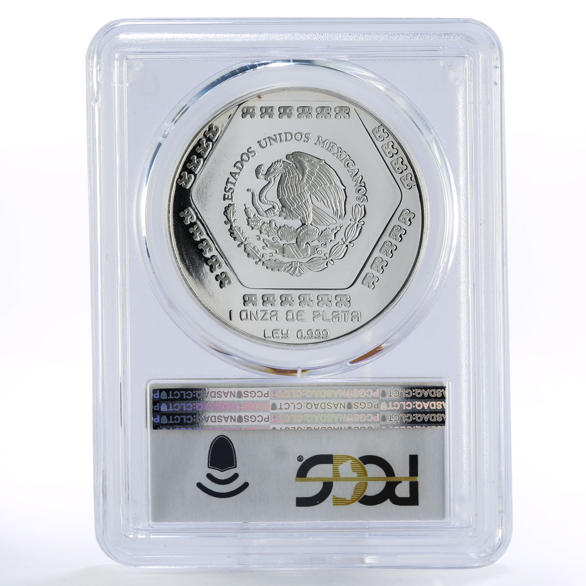 Mexico 5 pesos Precolombina Mascaron Del Dios Chaac PR69 PCGS silver coin 1994