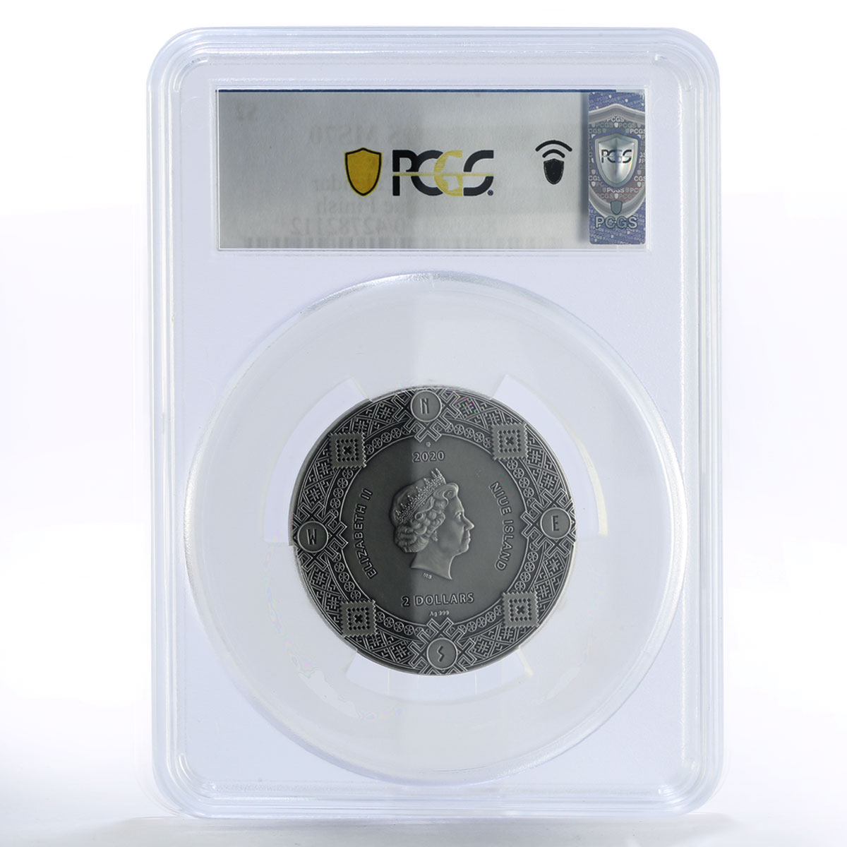 Niue 2 dollars Slavic Calendar Sun Moon Elements Gods MS70 PCGS silver coin 2020