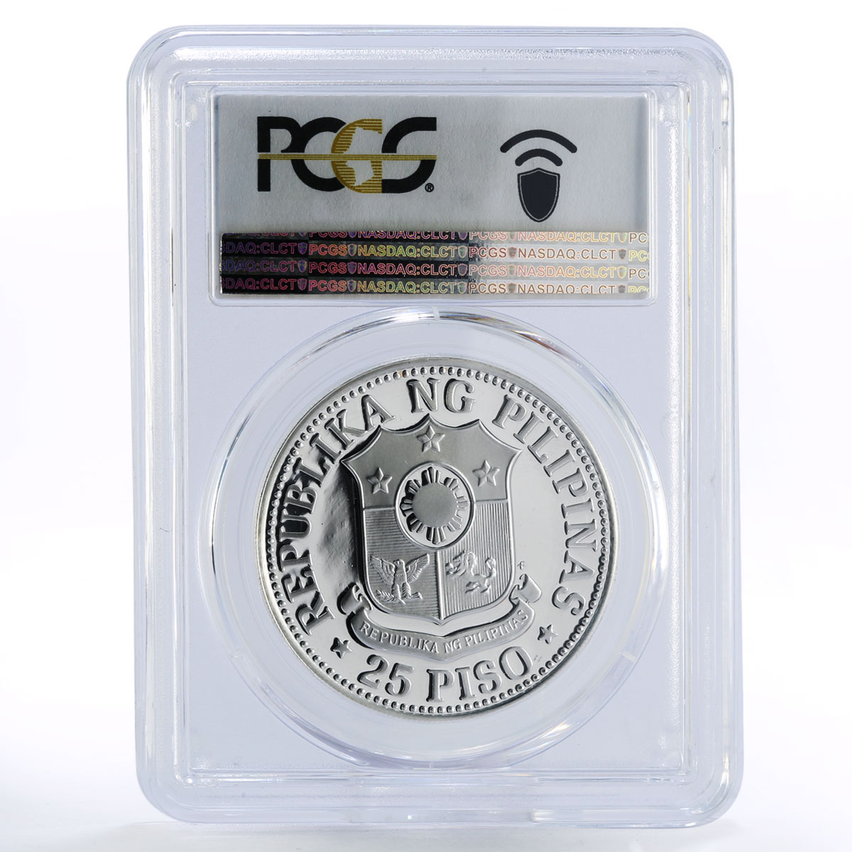 Philippines 25 piso Woman Holding Grain PR69 PCGS proof silver coin 1976