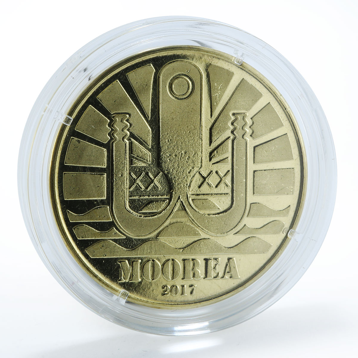 Moorea 1 dollar Loggerhead sea turtle coin 2017