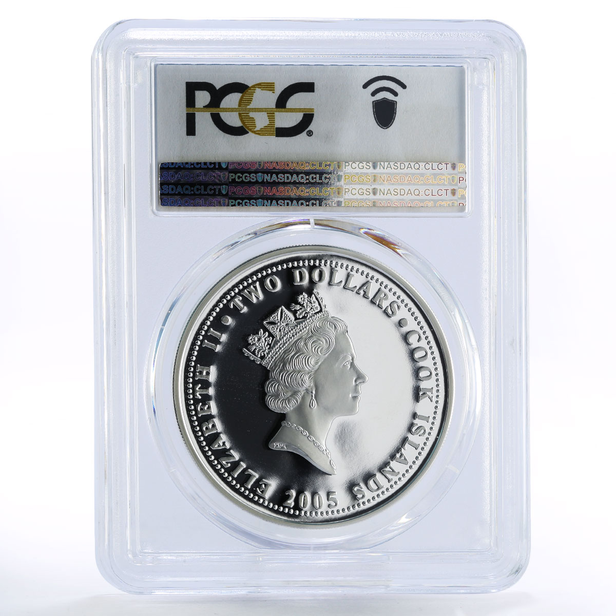 Cook Islands 2 dollars New Zealand Birds Tui Bird PR69 PCGS silver coin 2005
