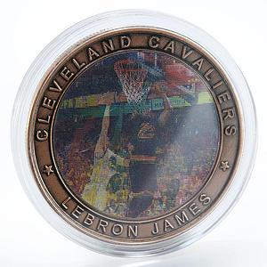 NBA Cleveland Cavaliers Lebron James Champions 2015-2016 Finals 3d raster token