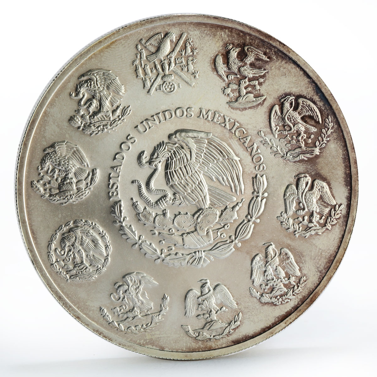 Mexico 5 onzas Winged Victory Libertad silver coin 2000