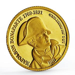 Niger 100 francs Emperor Napoleon Bonaparte proof gold coin 2014
