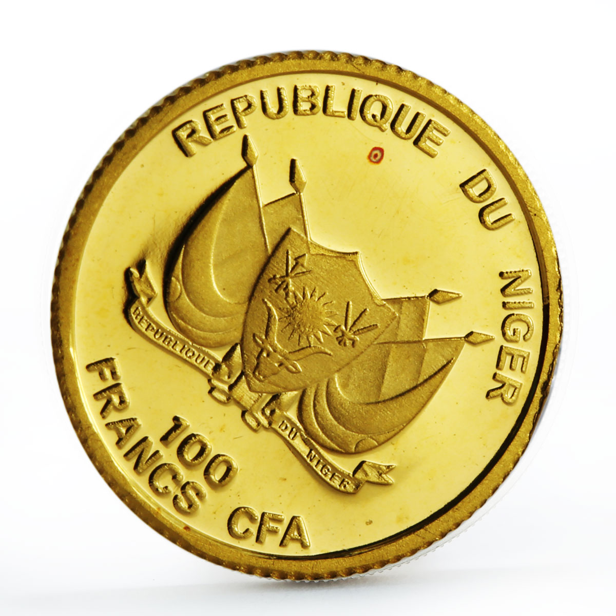 Niger 100 francs Emperor Napoleon Bonaparte proof gold coin 2014