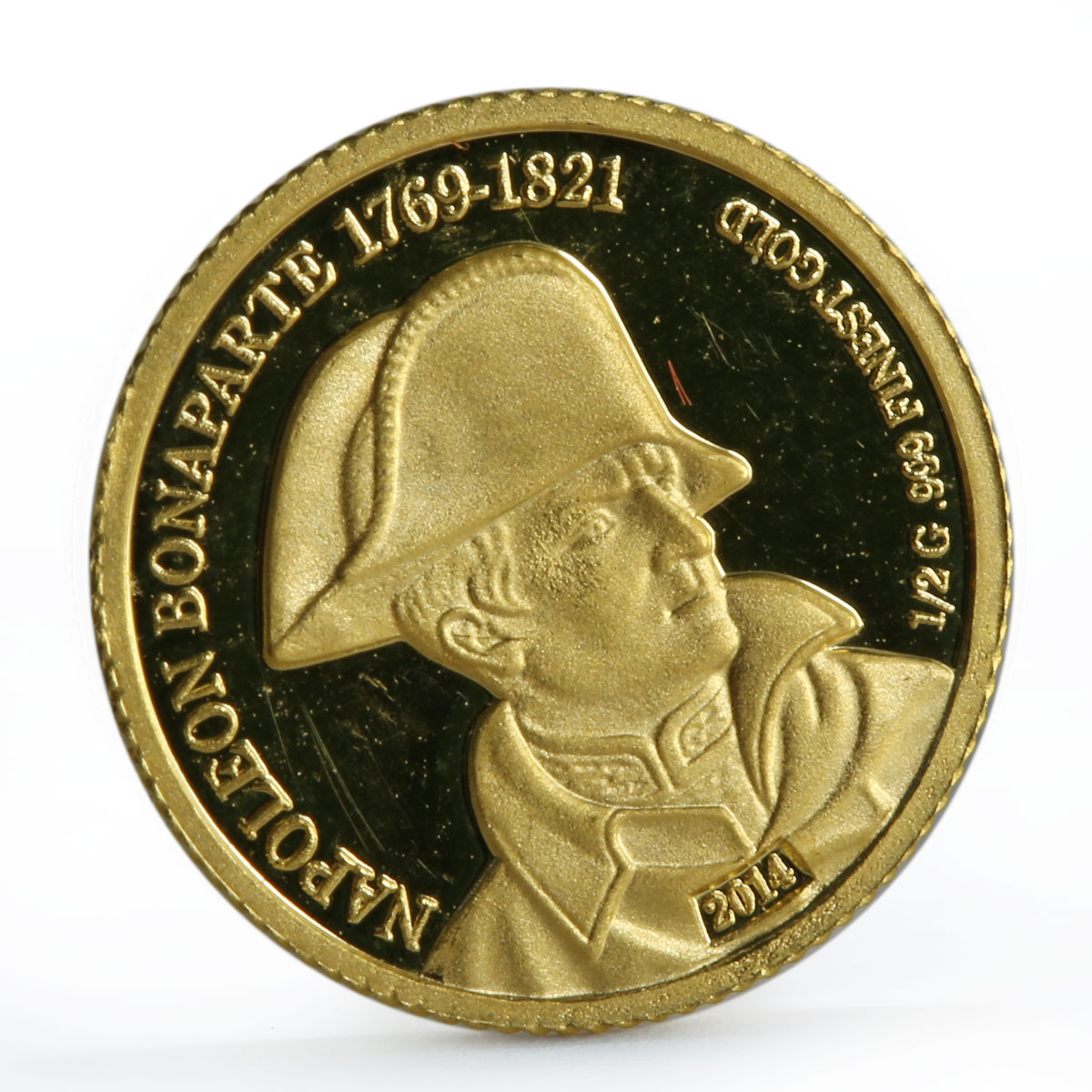 Niger 100 francs Emperor Napoleon Bonaparte proof gold coin 2014