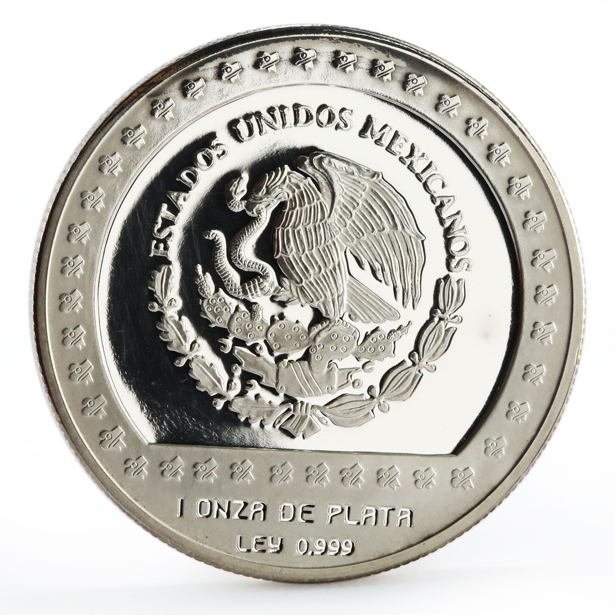 Mexico 100 pesos Seated Sculpture Xochipilli proof silver coin 1992