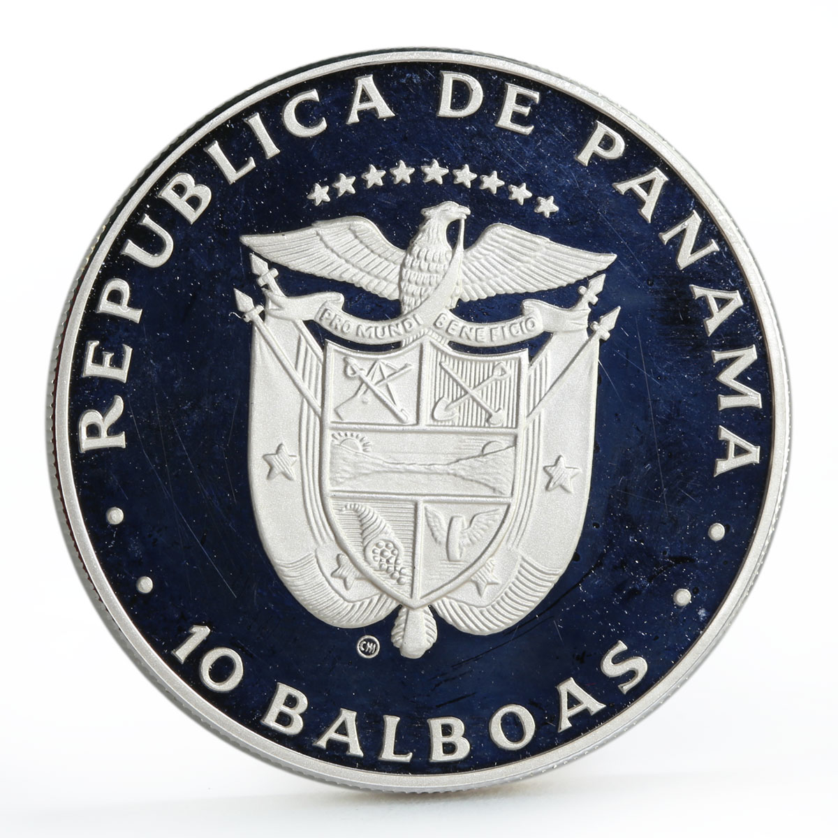 Panama 10 balboas International Year of the Child proof silver coin 1982