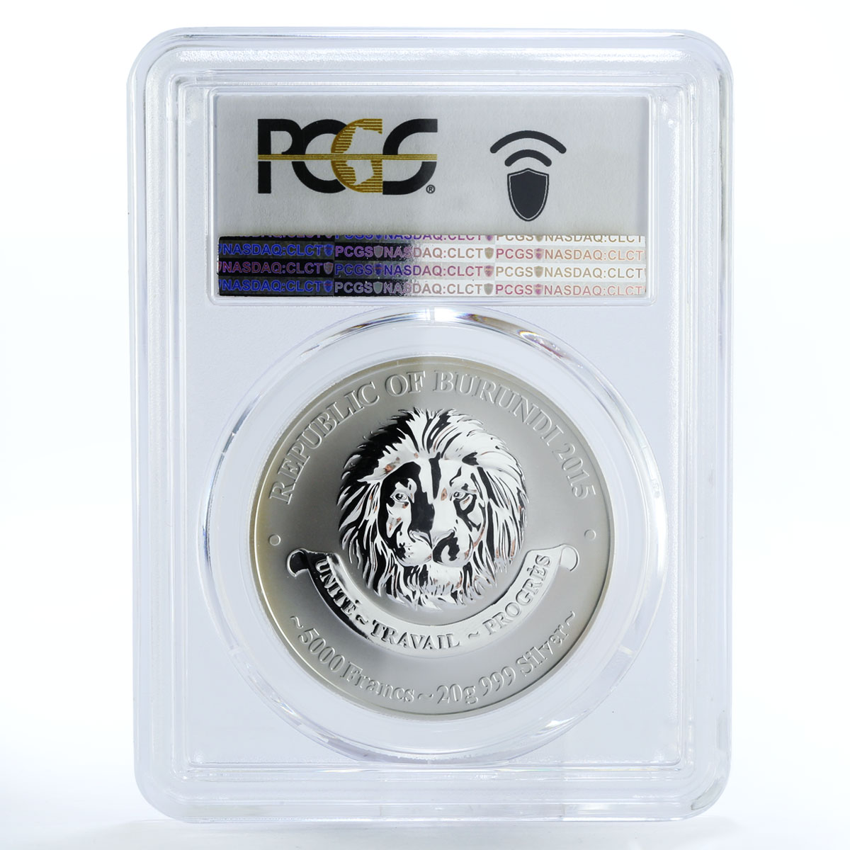 Burundi 5000 francs Praga E-51 Plane Aviation PR70 PCGS silver coin 2015