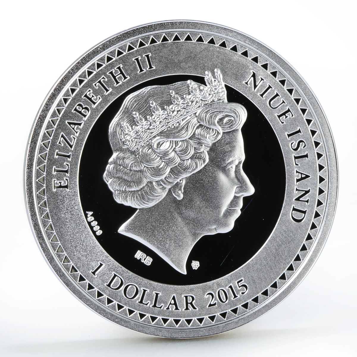 Niue 1 dollar World of Your Soul series Faith colored proof silver coin 2015
