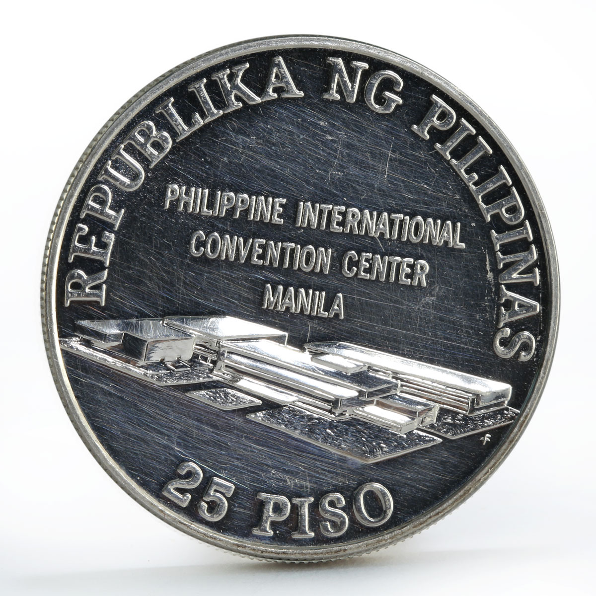 Philippines 25 piso UN Conference on Development proof silver coin 1979