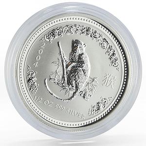 Australia 50 cents Lunar Calendar series I Year of Monkey silver coin 2004