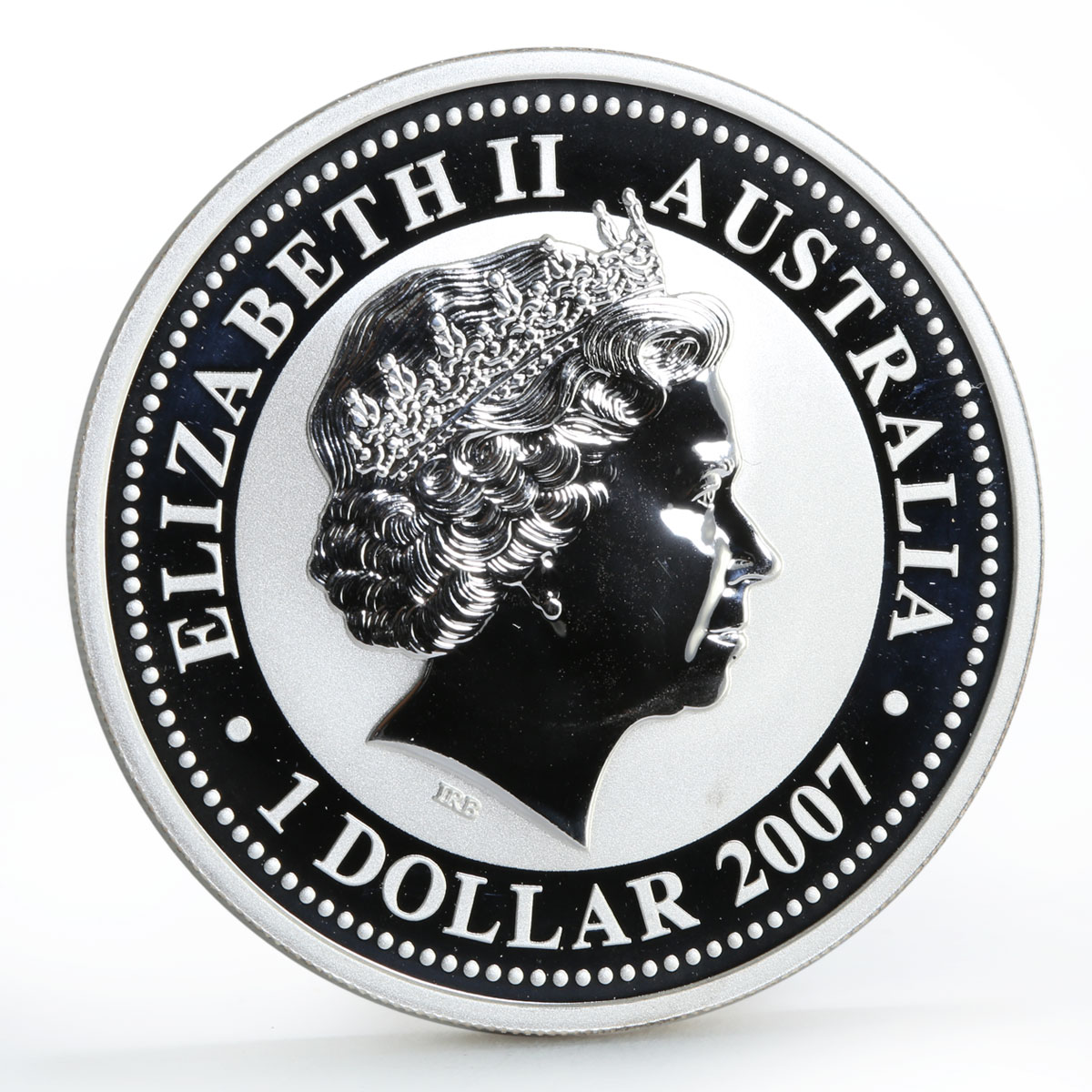 Australia 1 dollar Lunar Calendar series I Year of the Tiger silver coin 2010