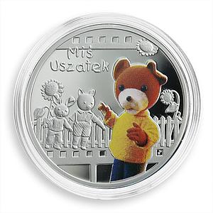 Niue 1 dollar Cartoon Characters Mis Uszatek colored proof silver coin 2010