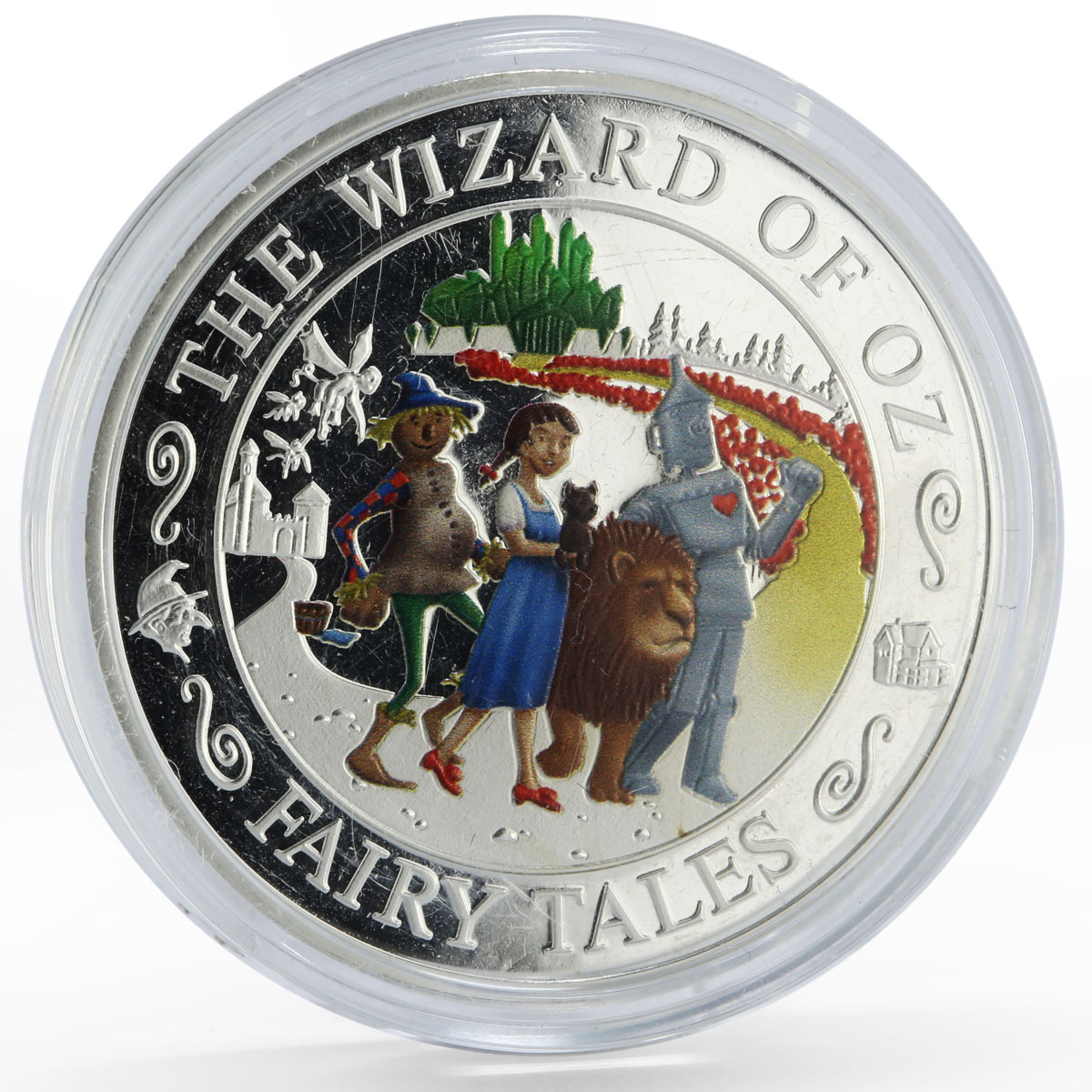Solomon Islands 2 dollars Fairy Tales The Wizard of Oz colored silver coin 2014