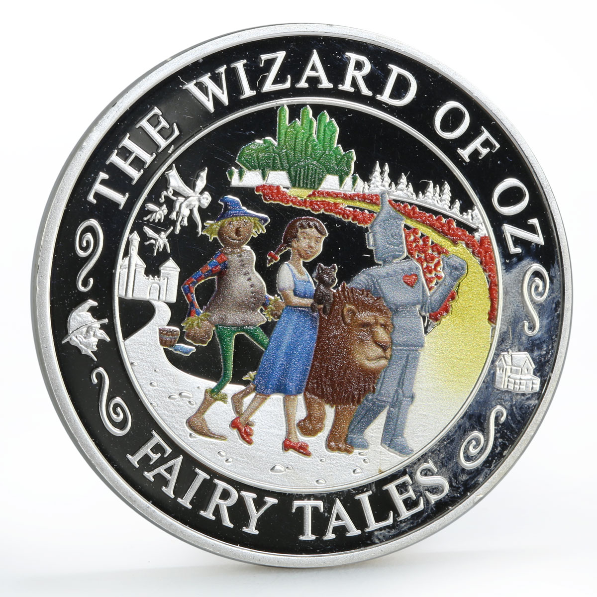 Solomon Islands 2 dollars Fairy Tales The Wizard of Oz colored silver coin 2014