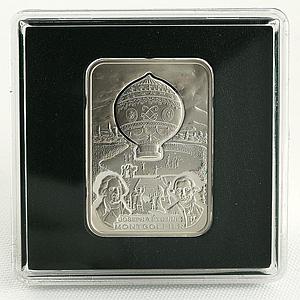 Niue 1 dollar How Man Conquered the Skies silver rectangular coin 2010