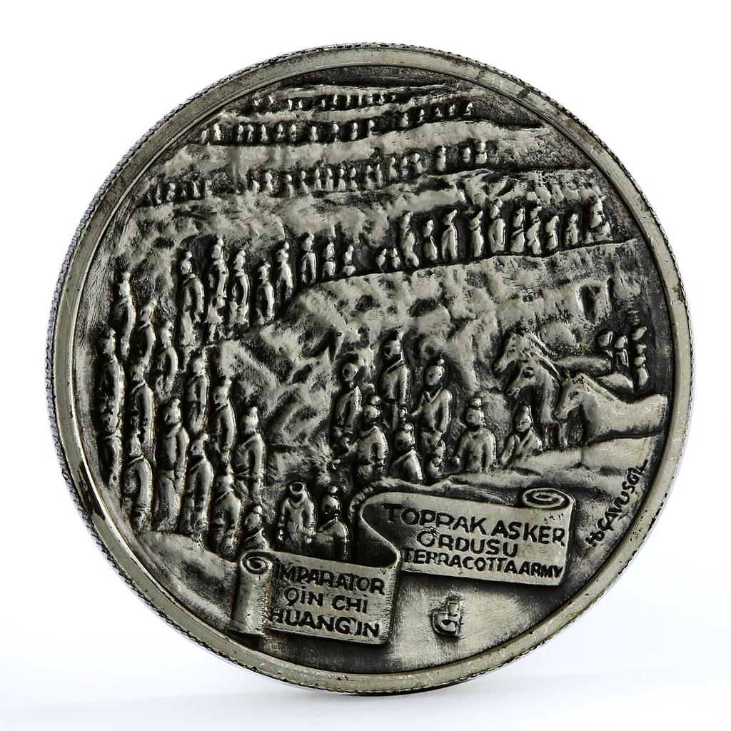 Turkey 1000000 lira World of Wonders Great Chinese Wall silver coin 1997