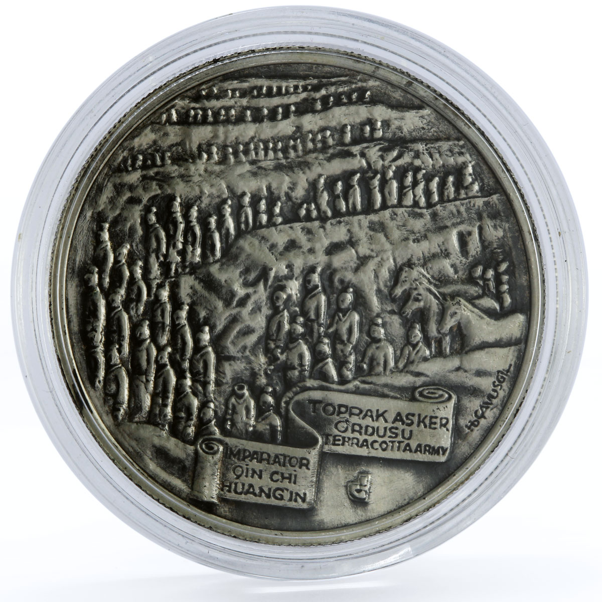 Turkey 1000000 lira World of Wonders Great Chinese Wall silver coin 1997