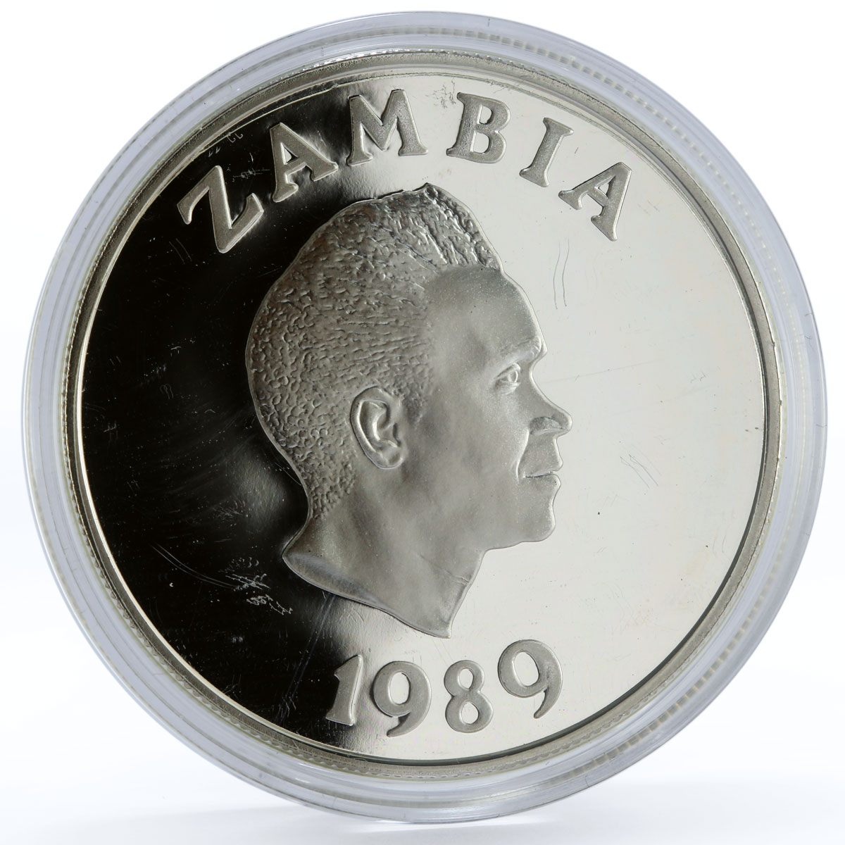 Zambia 10 kwacha International Year of the Child proof silver coin 1989