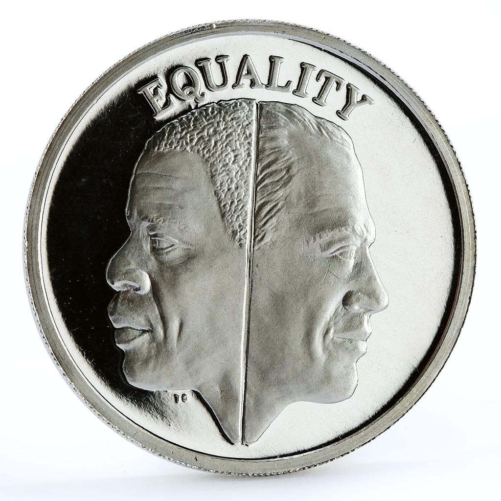 Zambia 500 kwacha Equality Man Woman proof silver coin 1994