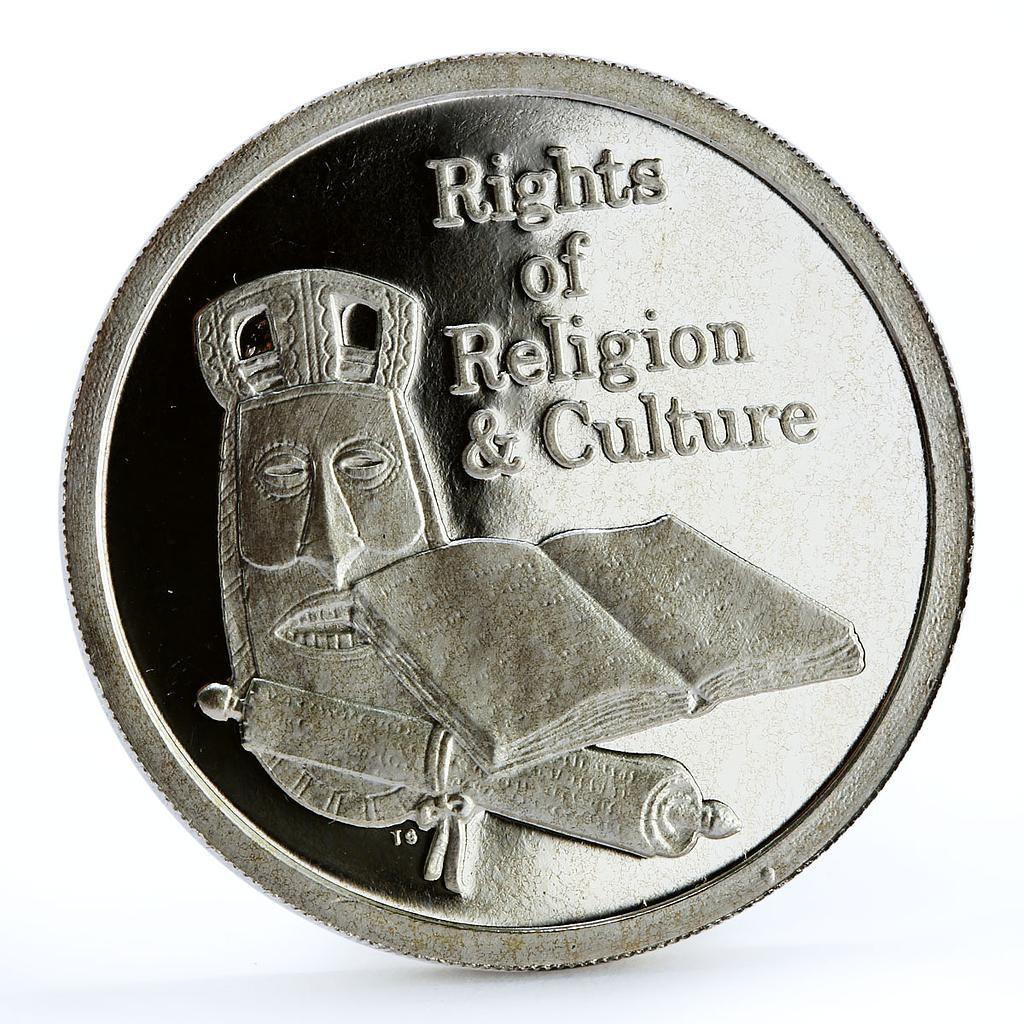 Zambia 500 kwacha Rights of Religion and Culture proof silver coin 1994