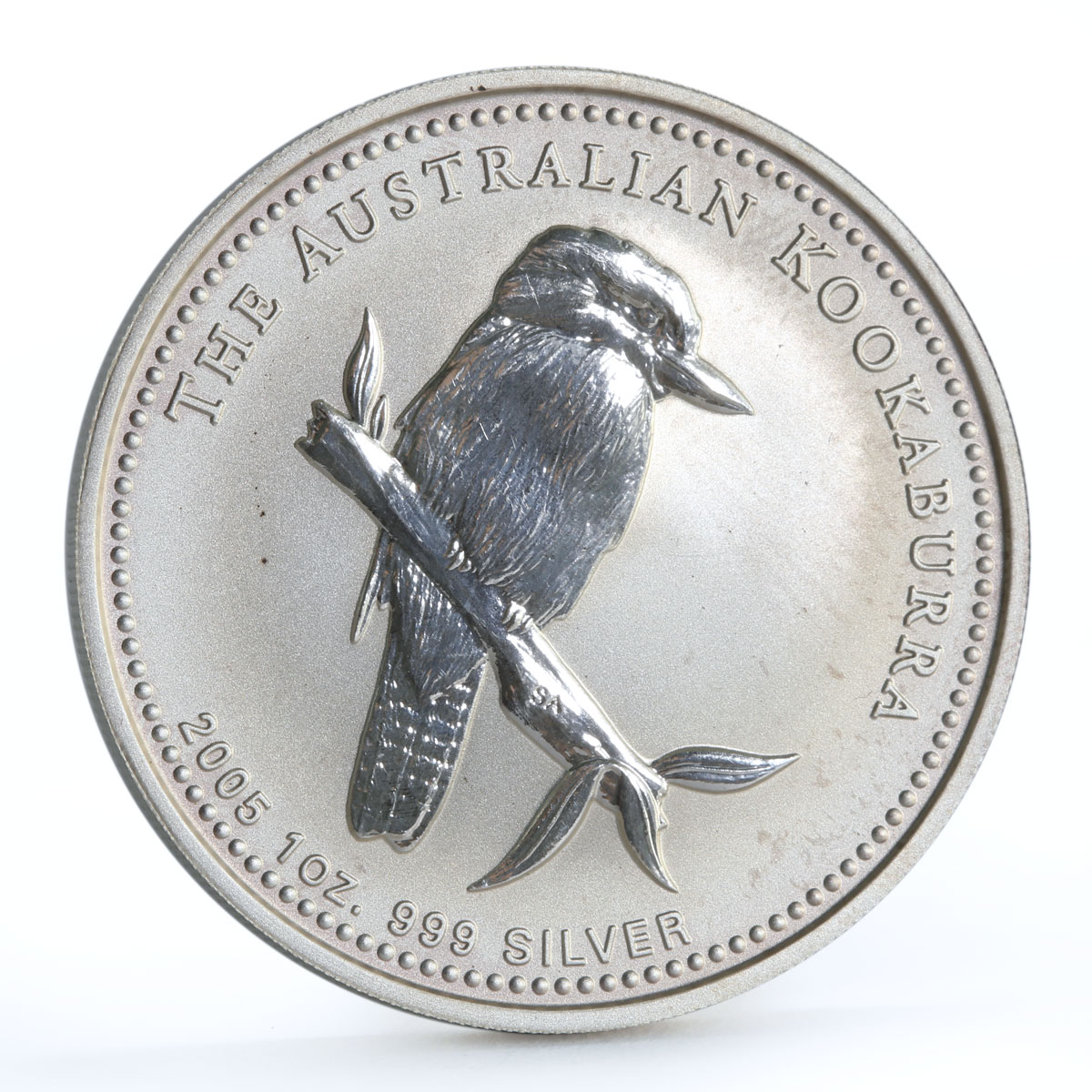 Australia 1 dollar A Gift For Baby Boy Kookaburra Bird Fauna silver coin 2005