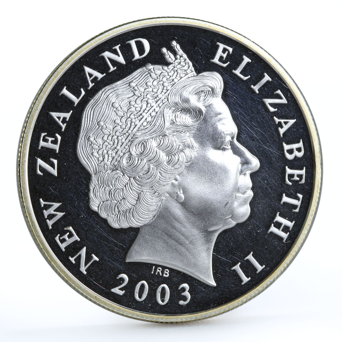 New Zealand 1 dollar Lord of the Rings The One Ring gilded silver coin 2003