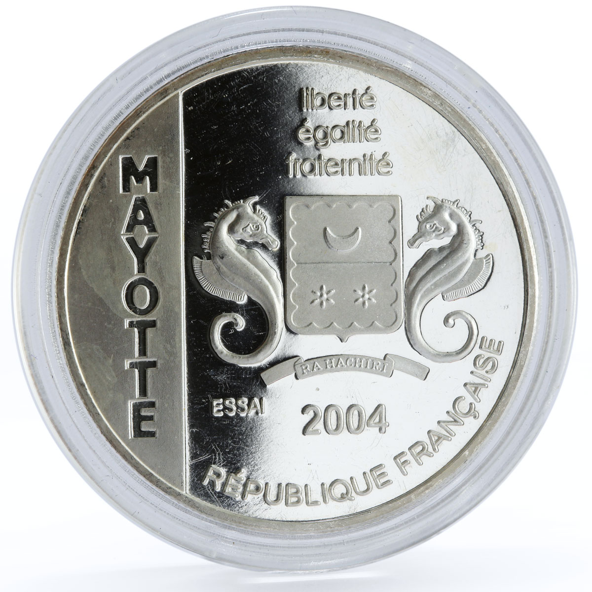 France 1 1/2 euro Cuirasse Bouvet Ship Steamer proof silver coin 2004