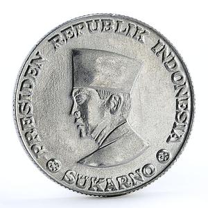 Indonesia Irian Barat 50 sen President Sukarno Al coin 1962