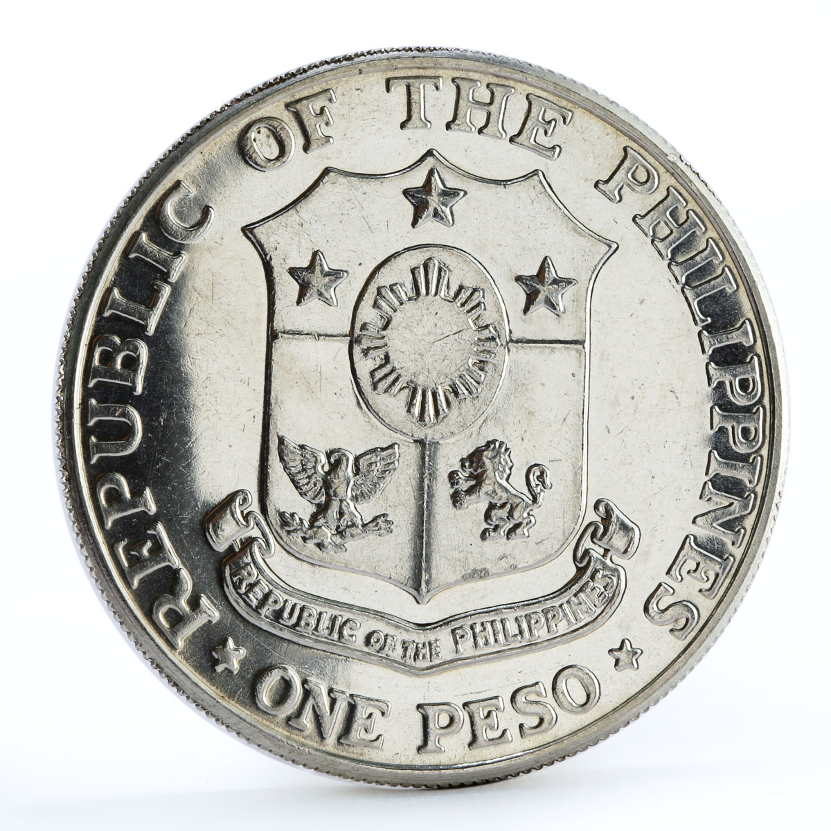 Philippines 1 peso 25th Anniversary of Bataan Day silver coin 1967