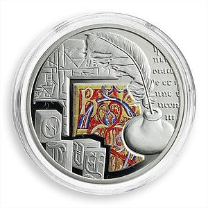 Niue 1 dollar Mankind's Crucial Achievements Writing proof silver coin 2011