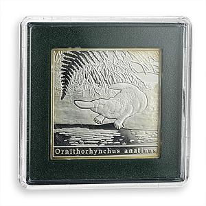 Niue 1 dollar Oddities of Nature Platypus proof silver coin 2010