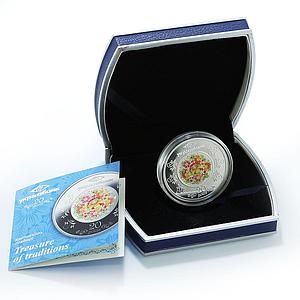 Niue 1 dollar Ukrgasbank 20 years Treasure of Traditions proof silver coin 2013