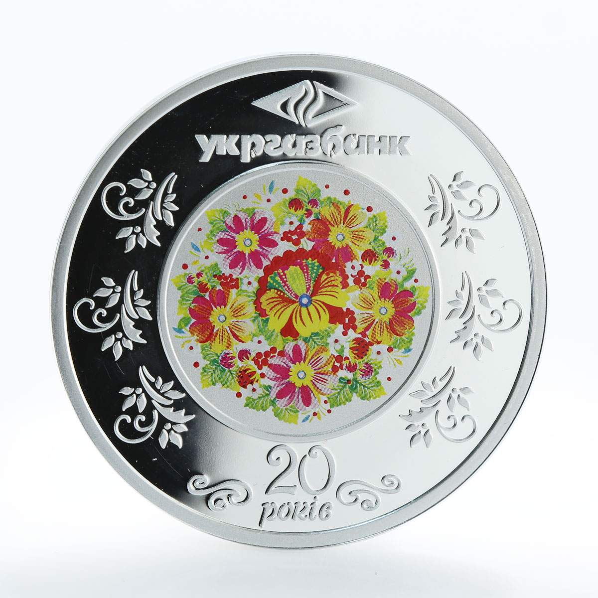 Niue 1 dollar Ukrgasbank 20 years Treasure of traditions silver proof coin 2013
