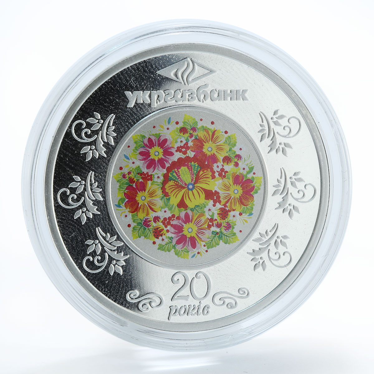 Niue 1 dollar Ukrgasbank 20 years Treasure of traditions silver proof coin 2013