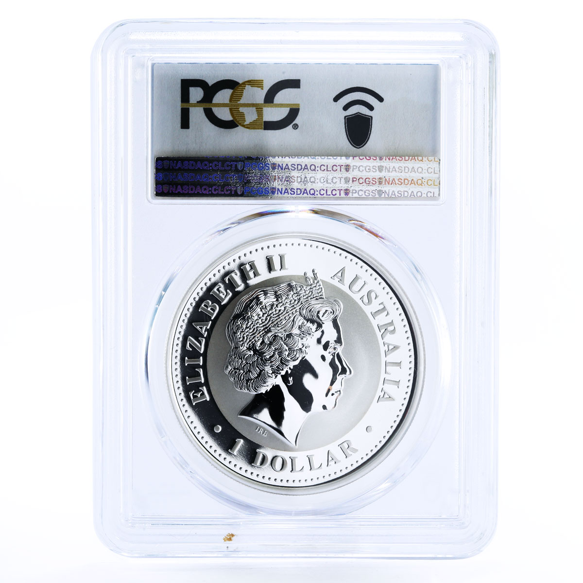 Australia 1 dollar Lunar Calendar I Year of the Snake MS69 PCGS sivler coin 2001