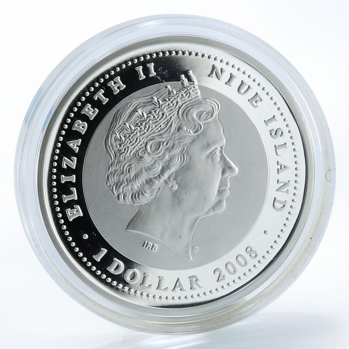 Niue 1 dollar Year of the Ox Little Ox Lunar Zodiac silver color coin 2009