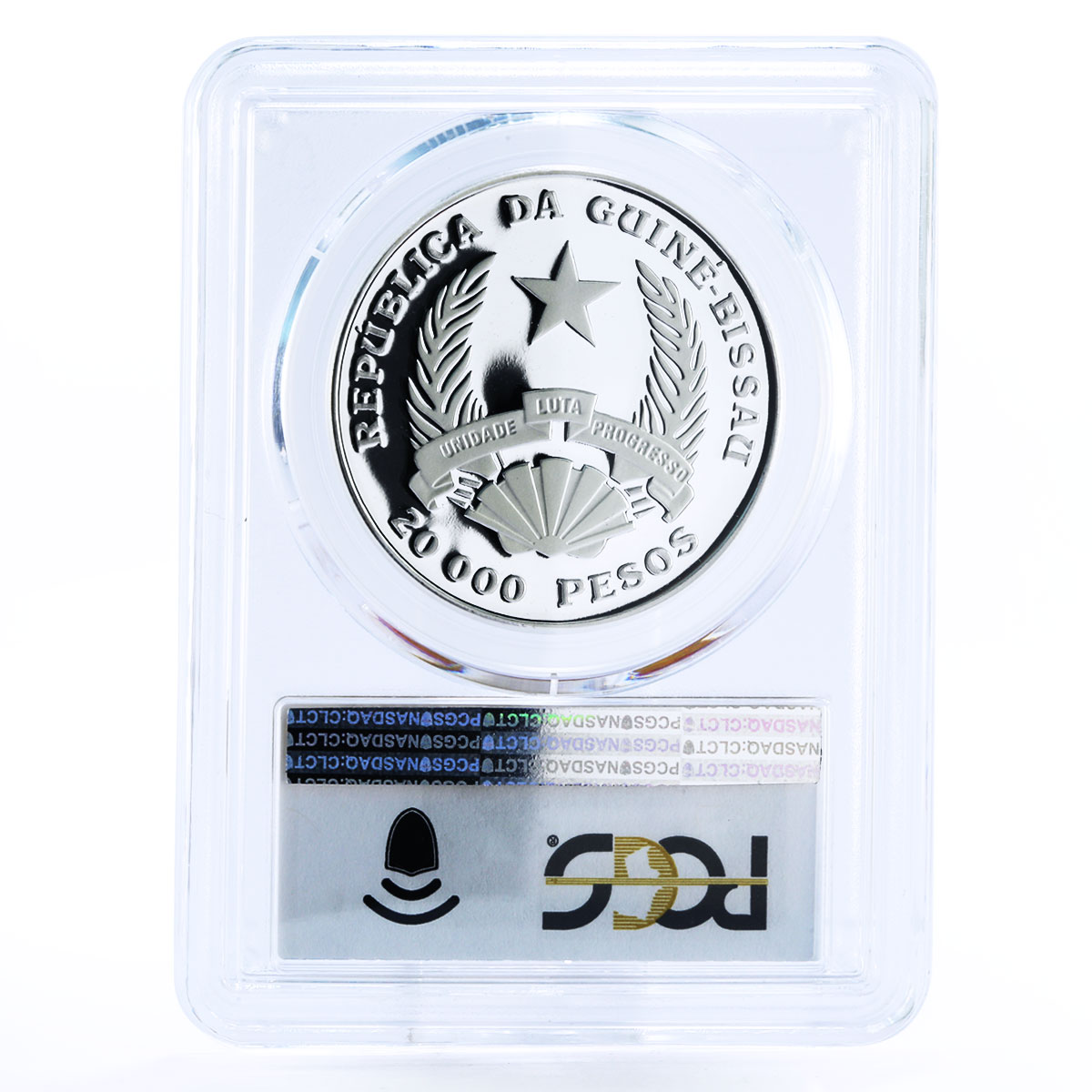 Guinea-Bissau 20000 pesos Sailing Ship Passat Clipper PR68 PCGS silver coin 1993