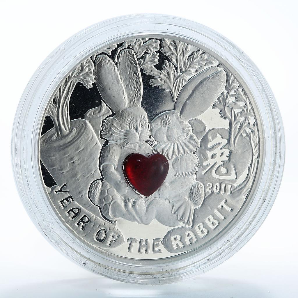 Niue 1 dollar Year of the Rabbit Romeo and Juliet Famous Love Stories coin 2010