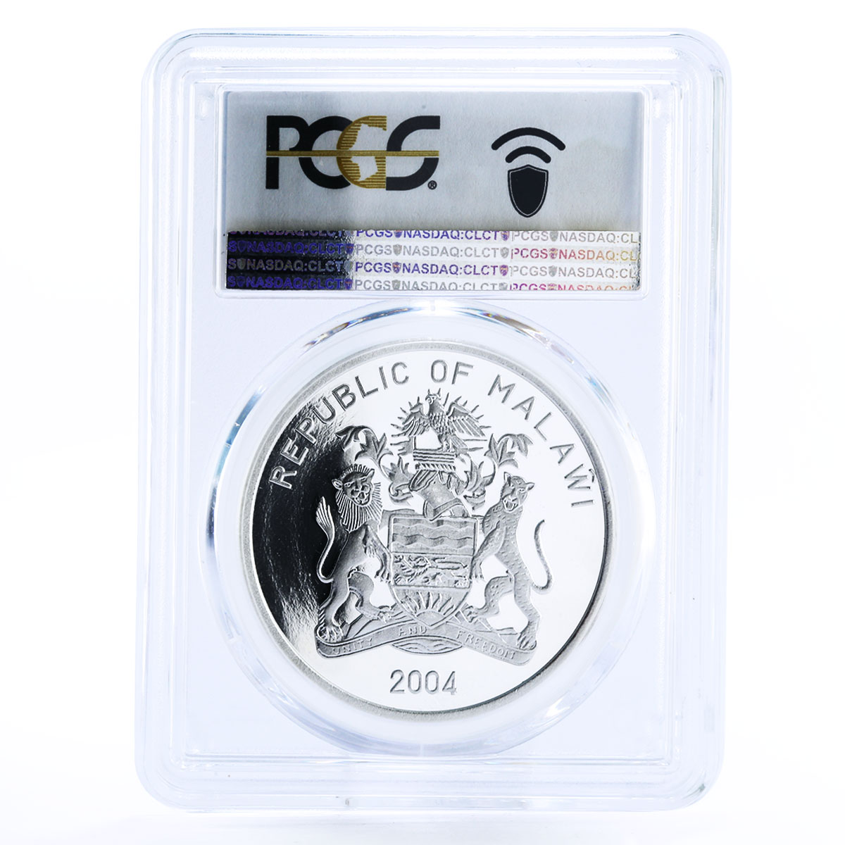 Malawi 20 kwacha The Big Five Water Buffalos PR69 PCGS proof silver coin 2004