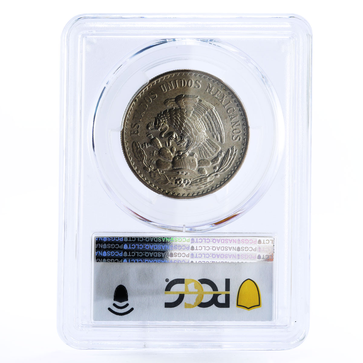 Mexico 1 peso Morelos MS65 PCGS silver coin 1947