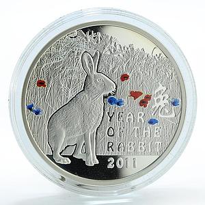 Niue 1 dollar Year of the Rabbit silver proof 1 oz coin 2010