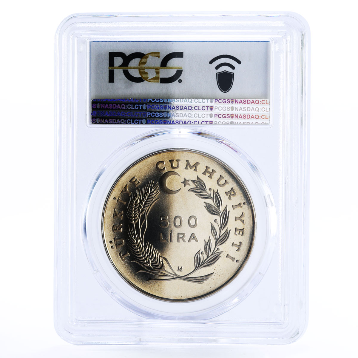 Turkey 500 lira FAO World Fisheries Conference Fish MS69 PCGS CuNi coin 1983