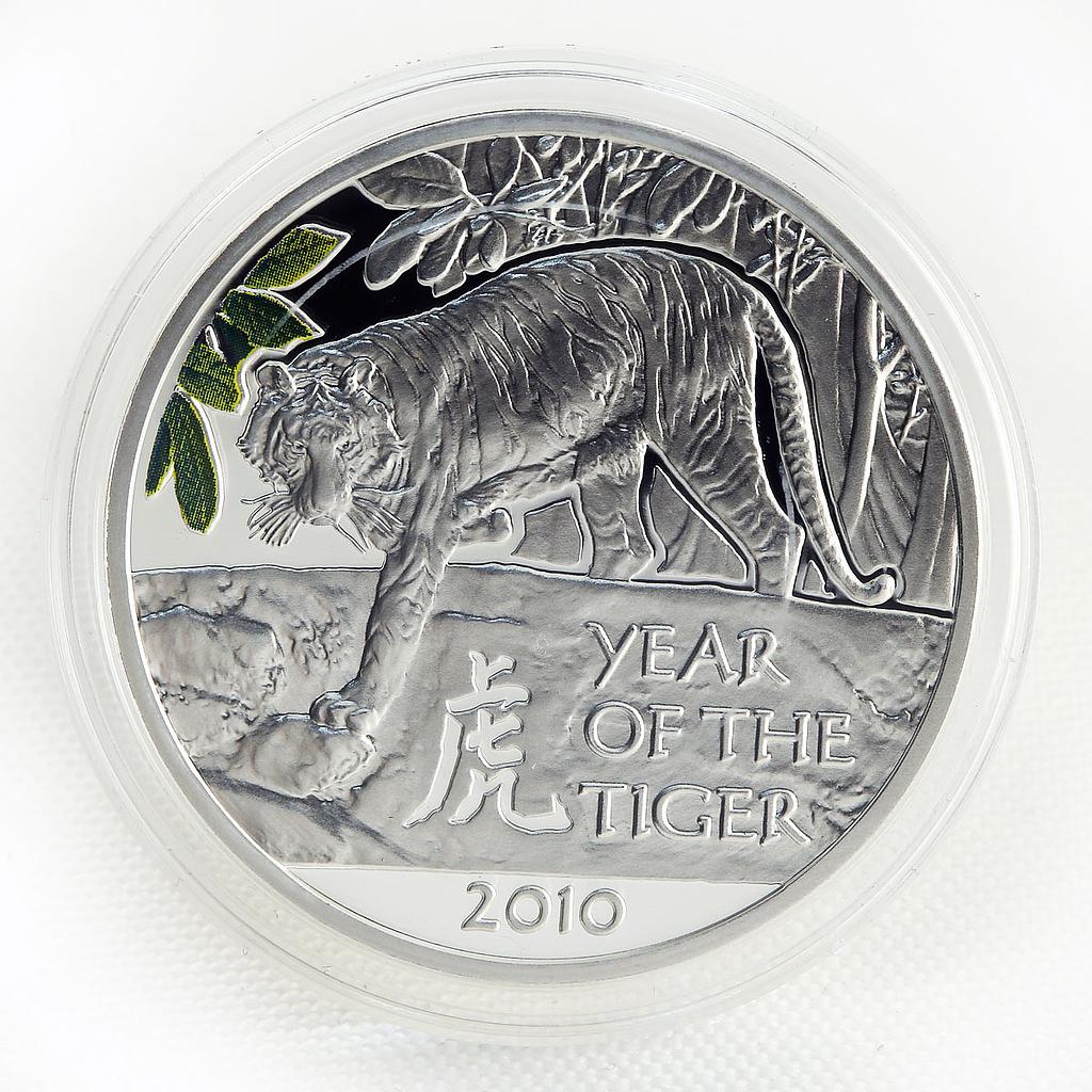 Niue 1 dollar Year of the Tiger Lunar Calendar silver coin 2009